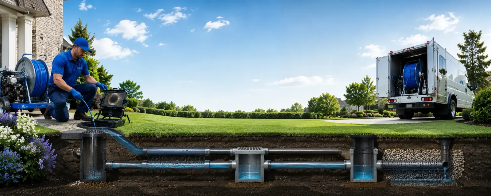 Outdoor drain cleaning information for Custar, OH